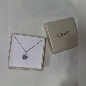 Charm Sterling Silver Cubic Zirconia 19”